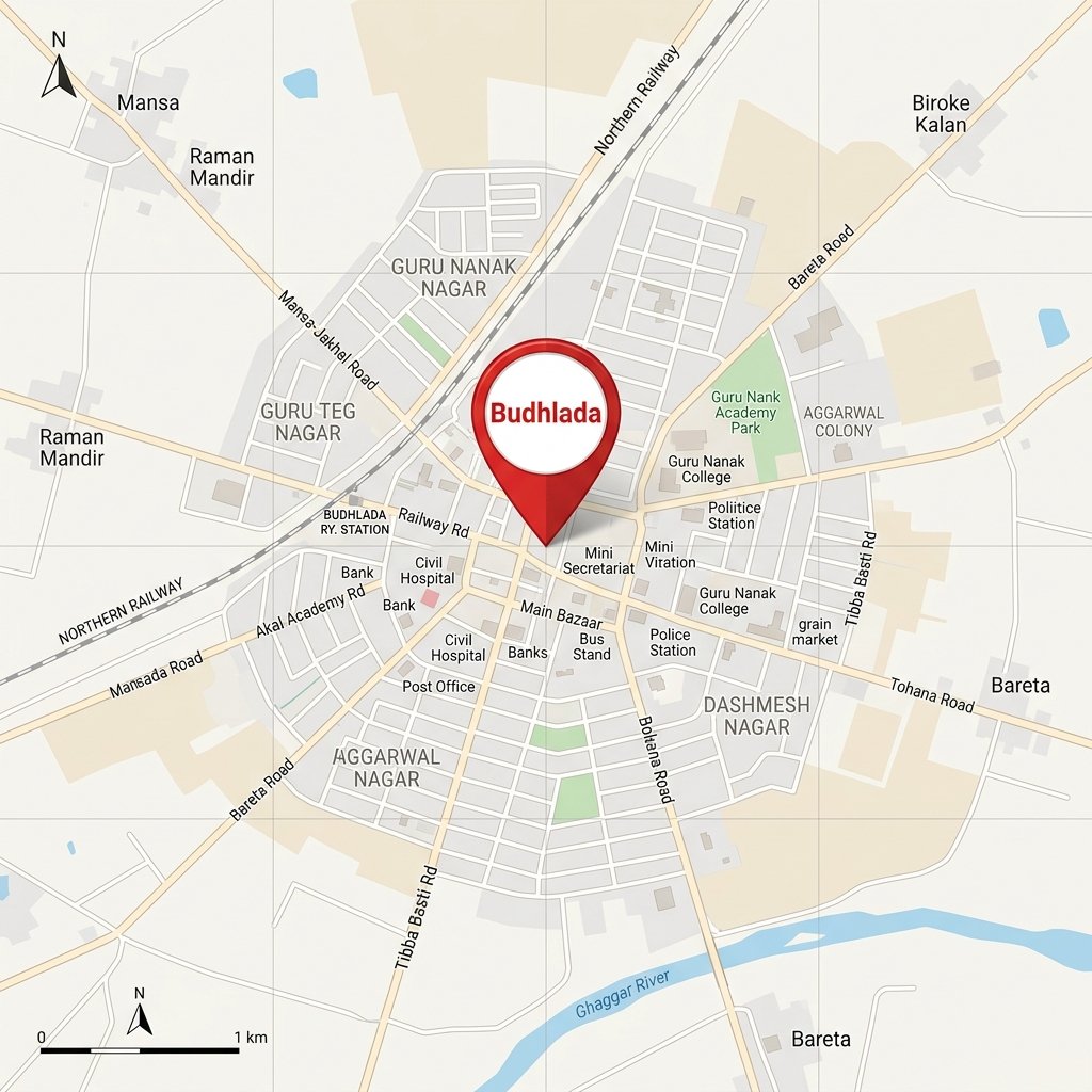 Rabaab Software Solutions Location Map Budhlada